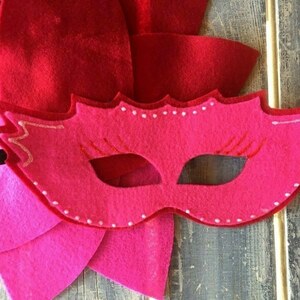 Halloween Κόκκινη κουκουβάγια χειροποιητη καπα με μάσκα διαμετρου 108cm - κορίτσι, διακοσμητικά, ζωάκια - 5