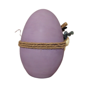 Πασχαλινό κεραμικό αυγό Large - μωβ - διακοσμητικά, πασχαλινά αυγά διακοσμητικά, για ενήλικες, πασχαλινή διακόσμηση, πασχαλινά δώρα - 3