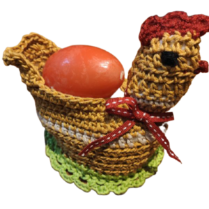 Πασχαλινή θήκη αυγών σε μορφή κοτούλας - διακοσμητικά, για παιδιά, για ενήλικες, ζωάκια - 2
