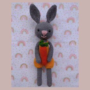 Amigurumi λαγός (Bunny) - δώρο, crochet, λαγουδάκι, amigurumi - 2