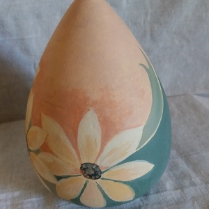Κεραμικό αυγό ζωγραφισμένο στο χέρι 73699 - λουλούδια, κεραμικό, χειροποίητα, διακοσμητικά, για ενήλικες - 2
