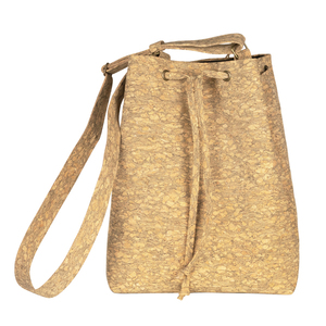 Τσάντα Πουγκί Φελλός "Woody Bucket Bag" - ώμου, πουγκί, μεγάλες, all day, φελλός