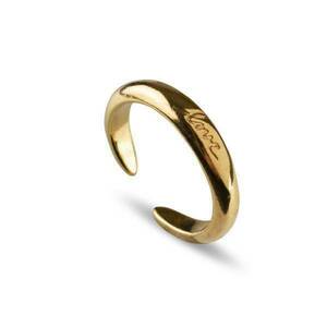 Δαχτυλίδι love - επιχρυσωμένα, ορείχαλκος, βεράκια, αυξομειούμενα, φθηνά