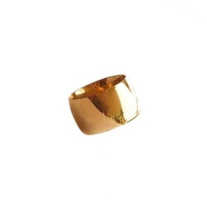 Δαχτυλίδι minimal φαρδύ σε χρυσό χρώμα από ανοξείδωτο ατσάλι - minimal, ατσάλι, σταθερά, μεγάλα, φθηνά