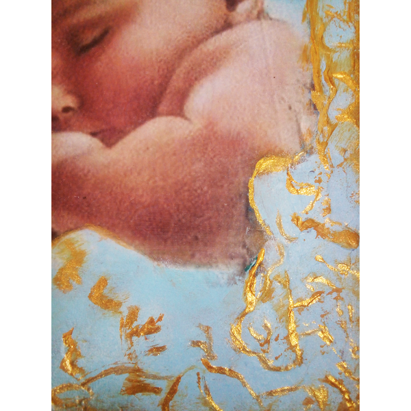 Πίνακας 3D Σε Καμβά "Μητρική Αγκαλιά" 24x30cm ArtDome - πίνακες & κάδρα, καμβάς, δώρο για νεογέννητο, πίνακες ζωγραφικής - 4