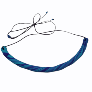 Κολιέ "μπλε-μωβ" από πολυμερικό πηλό /fimo necklace - πηλός, χειροποίητα