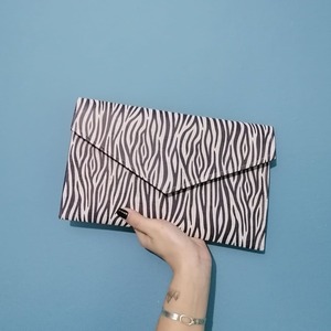 Φάκελος Φελλός με Αλυσίδα "Zebra" - animal print, φάκελοι, ώμου, all day, φελλός - 4