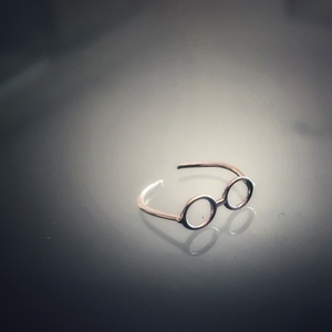 Δαχτυλίδι ασήμι 925 γυαλιά - ασήμι, μικρά, δώρα για δασκάλες, αυξομειούμενα - 3