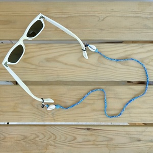 Κορδόνι για γυαλιά ή μάσκα σε αποχρώσεις του μπλε - απαραίτητα καλοκαιρινά αξεσουάρ, boho, κορδόνια γυαλιών - 2