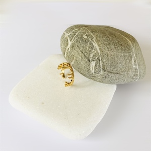 Δαχτυλίδι ασήμι 925 - Drops of gold ice cream - επιχρυσωμένα, ασήμι 925, minimal, αυξομειούμενα - 2