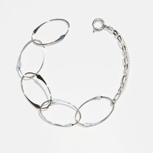 "Perséphone" bracelet - αλυσίδες, ασήμι 925, σταθερά, χεριού