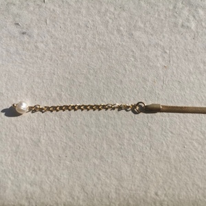 Πλακέ αλυσίδα φίδι χρυσή από ανοξείδωτο ατσάλι - αλυσίδες, κοντά, ατσάλι - 4