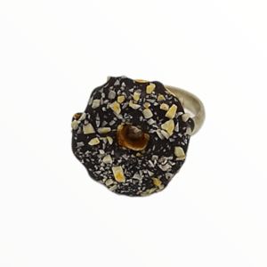 Χειροποίητο Δαχτυλίδι donut,κοσμήματα απομίμησης φαγητών, χειροποίητα κοσμήματα μινιατούρες πολυμερικού πηλού Mimitopia - πηλός, boho, αυξομειούμενα - 5