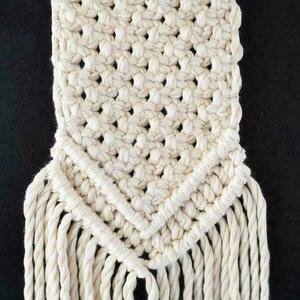 BOHO handmade necklace macrame - επάργυρα, μακραμέ, μακριά, boho - 2