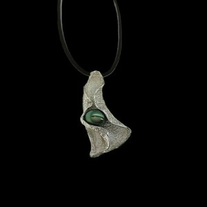 Μ 315s Ασημενιο χειροποιητο μενταγιον - ημιπολύτιμες πέτρες, charms, ασήμι 925, κοντά, επιπλατινωμένα - 2