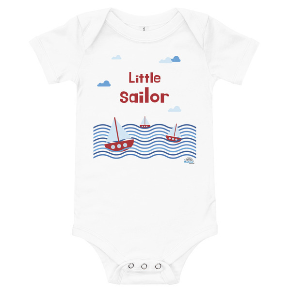 Βρεφικό καλοκαιρινό φορμάκι Little sailor - βρεφικά φορμάκια, βρεφικά ρούχα
