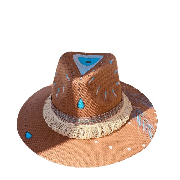 Ψάθινο καπέλο Panama - Suspicious brown eye - απαραίτητα καλοκαιρινά αξεσουάρ, καπέλα, καπέλο, ψάθινα