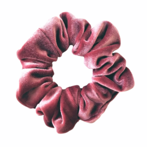 Βελούδινο scrunchie σε μωβ-φούξια χρώμα - λαστιχάκι, boho, λαστιχάκια μαλλιών