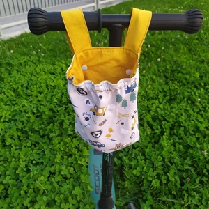 Υφασμάτινη παιδική βαμβακερή θήκη για πατίνι ή ποδηλατάκι αγοριού - χειροποίητο παιδικό δωράκι - μήκος 23 εκ - χειροποίητα, δώρα για παιδιά, τσαντάκια - 4