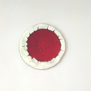 Γυάλινα σουβέρ «RED GREEN CYCLES” σετ 4 τεμαχίων 10εκ διάμετρος - γυαλί, σουβέρ - 2