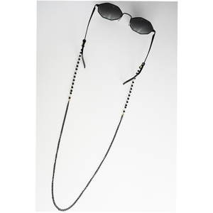 Αλυσίδα για γυαλιά με μαύρες χάνδρες - αλυσίδες, αλυσίδα γυαλιών, κορδόνια γυαλιών - 4