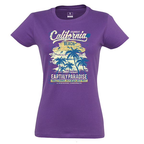 Γυναικείο t-shirt "California" - βαμβάκι, γυναικεία