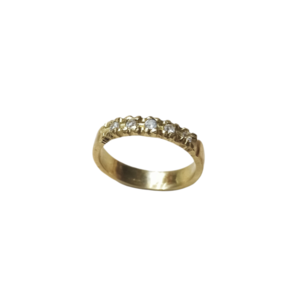 Χειροποίητο Μπρουτζινο δαχτυλίδι με ζιρκον - βεράκια, μπρούντζος, σταθερά