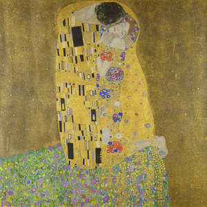 Μενταγιόν: Γκούσταβ Κλιμτ "Το φιλί" 1907-1908 - πίνακες & κάδρα, ατσάλι, επιπλατινωμένα, μενταγιόν - 5