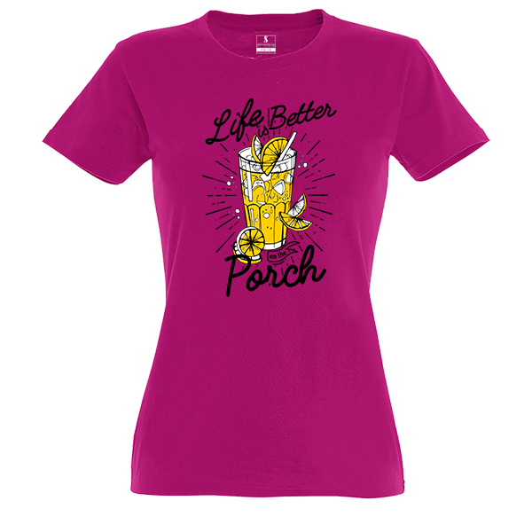 Γυναικείο t-shirt "Life Better" - βαμβάκι, γυναικεία