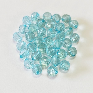 Χάντρα πλαστική γαλάζιο - ακρυλικό, χάντρες, υλικά κοσμημάτων - 3