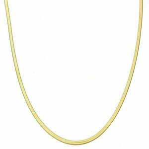 Βραχιόλι πλακέ αλυσίδα φίδι χρυσή από ανοξείδωτο ατσάλι - αλυσίδες, κοντά, ατσάλι - 2