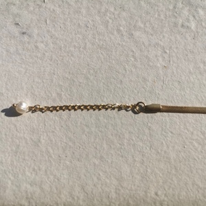 Βραχιόλι πλακέ αλυσίδα φίδι χρυσή από ανοξείδωτο ατσάλι - αλυσίδες, κοντά, ατσάλι - 5