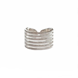 Δαχτυλίδι wide band πολύσειρο ανοιγόμενο ασήμι 925 επιπλατινωμένο - ασήμι 925, μεγάλα, επιπλατινωμένα, αυξομειούμενα, φθηνά