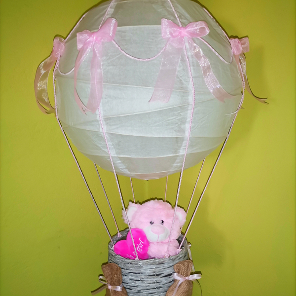 Παιδικό φωτιστικό οροφής αερόστατο - δώρα για βάπτιση, δώρα γενεθλίων, δώρο γέννησης, οροφής, παιδικά φωτιστικά, φωτιστικά οροφής - 4