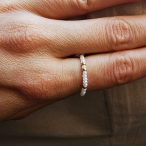 Μικροσκοπικό δαχτυλίδι minimal seed bead ring - μικρά - 5