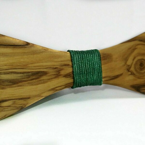 Ξύλινο παπιγιόν αντρικό, από φυσικό ξύλο ελιάς - ξύλο, ανδρικά, δώρο - 2