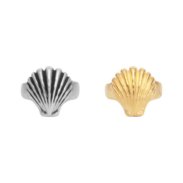 Δαχτυλίδι Αυξομειούμενο "Shell" - επιχρυσωμένα, επάργυρα, μικρά, boho, αυξομειούμενα