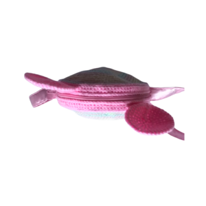 πλεκτή παιδική τσάντα "rainbow mouse", Φ περίπου 14εκ - πλεκτό, κορίτσι, τσαντάκια - 3