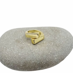 Δαχτυλίδι ασήμι 925 επιχρυσωμένο - Cubes - ασήμι, επιχρυσωμένα, ασήμι 925, αυξομειούμενα - 2