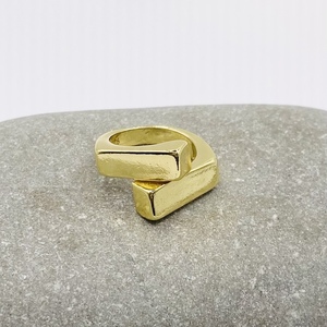 Δαχτυλίδι ασήμι 925 επιχρυσωμένο - Cubes - ασήμι, επιχρυσωμένα, ασήμι 925, αυξομειούμενα - 3