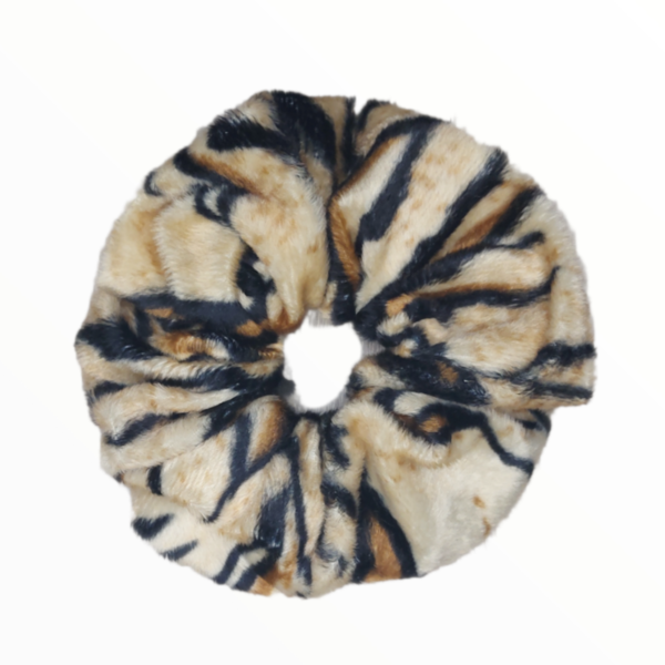 Scrunchie large τιγρη - λαστιχάκι, λαστιχάκια μαλλιών