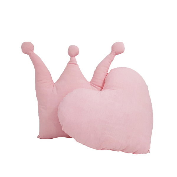 Μαξιλάρι διακοσμητικό κορώνα ροζ - πριγκίπισσα, μαξιλάρια - 2