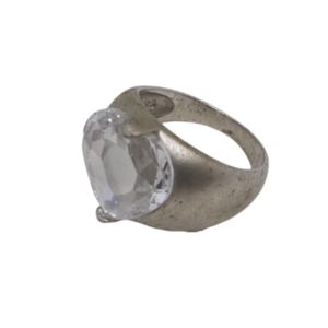 Δαχτυλίδι cavalier από ασήμι 925 με καρδιά από κρύσταλλο - chevalier, ασήμι 925, σταθερά, δώρα για γυναίκες - 5