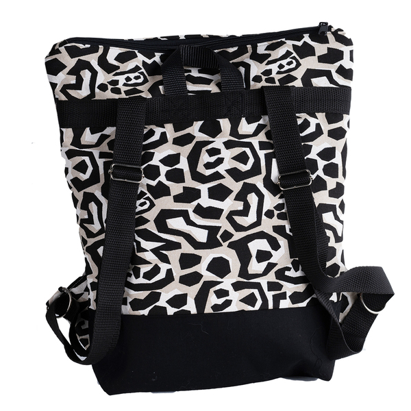 Τσάντα, σακίδιο πλάτης με animal print - ύφασμα, animal print, πλάτης, all day, πάνινες τσάντες - 2