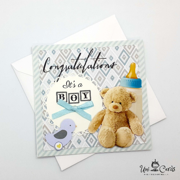 Κάρτα για νεογέννητα μωράκια - κορίτσι, αγόρι, βρεφικά, αναμνηστικά, ευχετήριες κάρτες, για μωρά - 2
