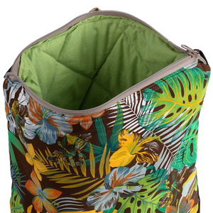 Τσάντα, σακίδιο πλάτης με floral tropical - ύφασμα, πλάτης, μεγάλες, φλοράλ, all day - 3