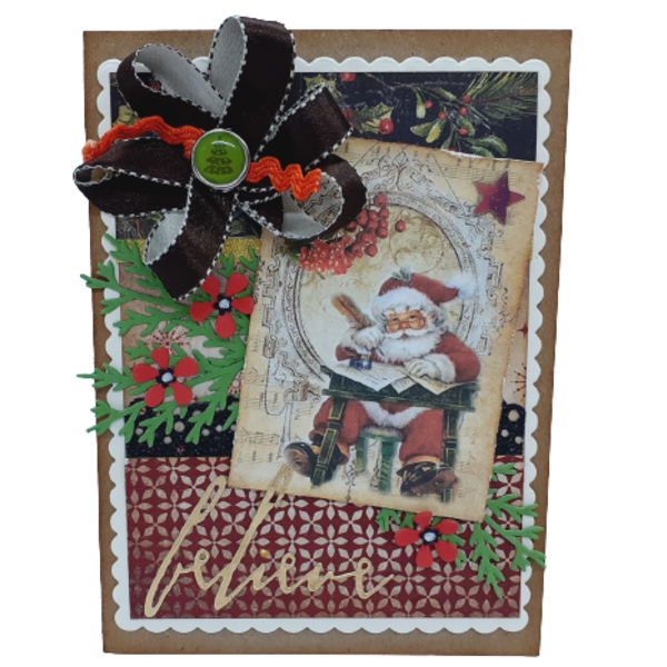 Χριστουγεννιάτικη κάρτα με Άγιο Βασίλη - χριστουγεννιάτικο, άγιος βασίλης, ευχετήριες κάρτες