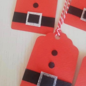 Santa Clause Christmas tags - χριστουγεννιάτικα δώρα, άγιος βασίλης, ευχετήριες κάρτες - 2