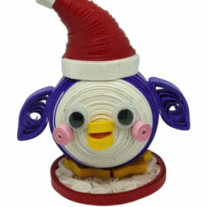 Πιγκουίνος με την τεχνική Quilling - δώρο, χριστουγεννιάτικο, διακοσμητικά