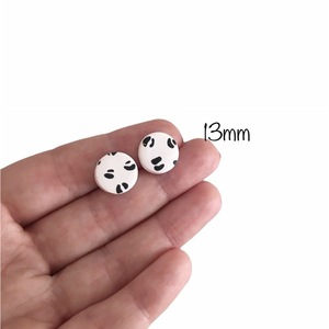 Σετ σκουλαρίκια από πολυμερικο πηλό - πηλός, καρφωτά, μικρά - 3
